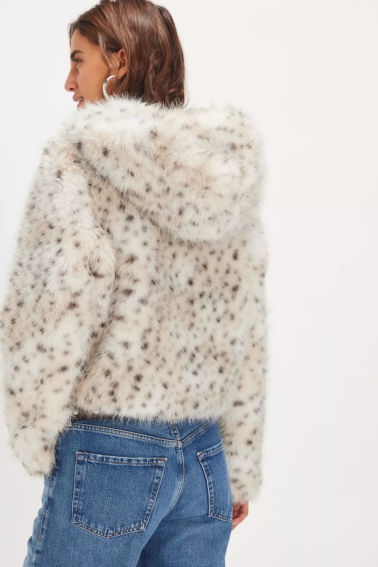 Louder Please Hooded Faux Fur Jacket