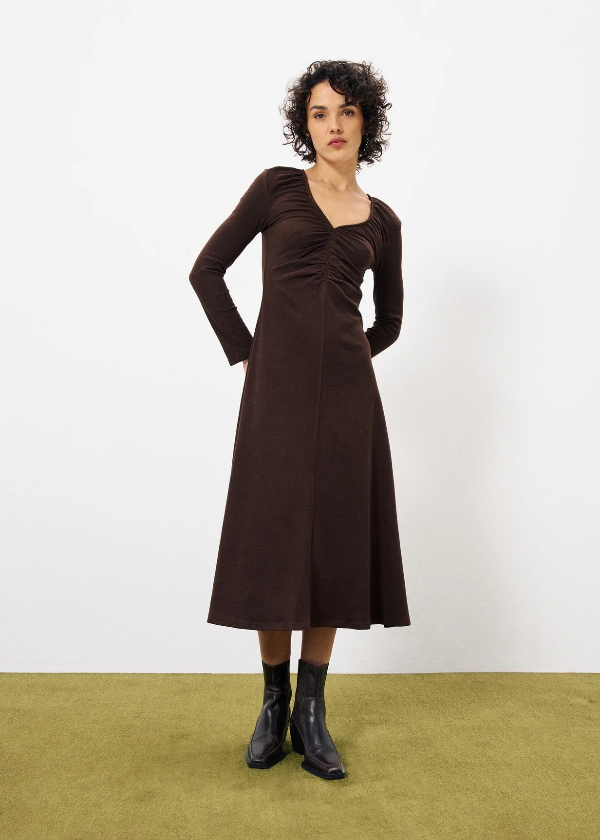 Mae Brown Dress