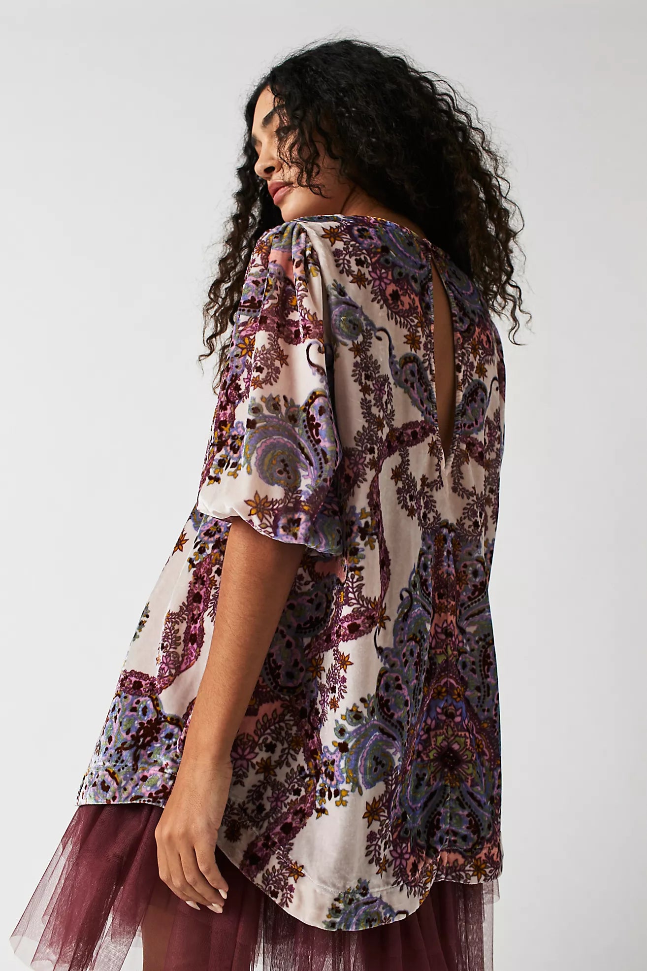 Maye Printed Velvet Tunic | Free People