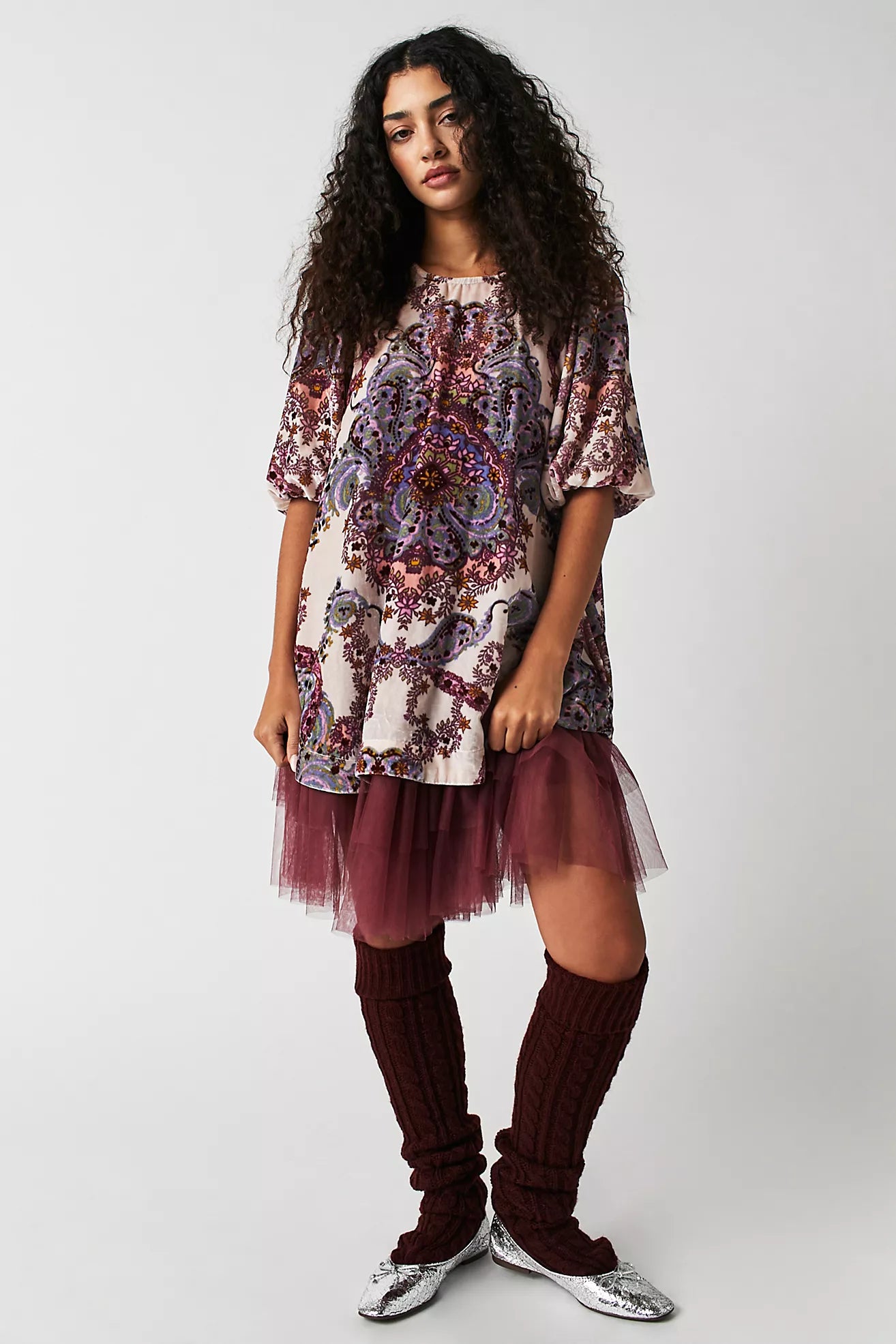 Maye Printed Velvet Tunic | Free People