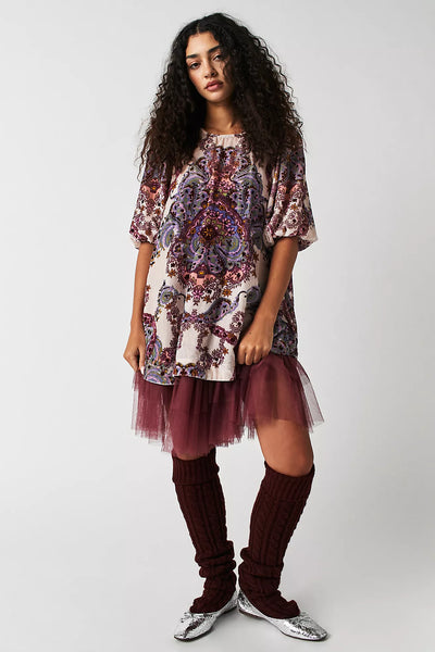 Maye Printed Velvet Tunic | Free People