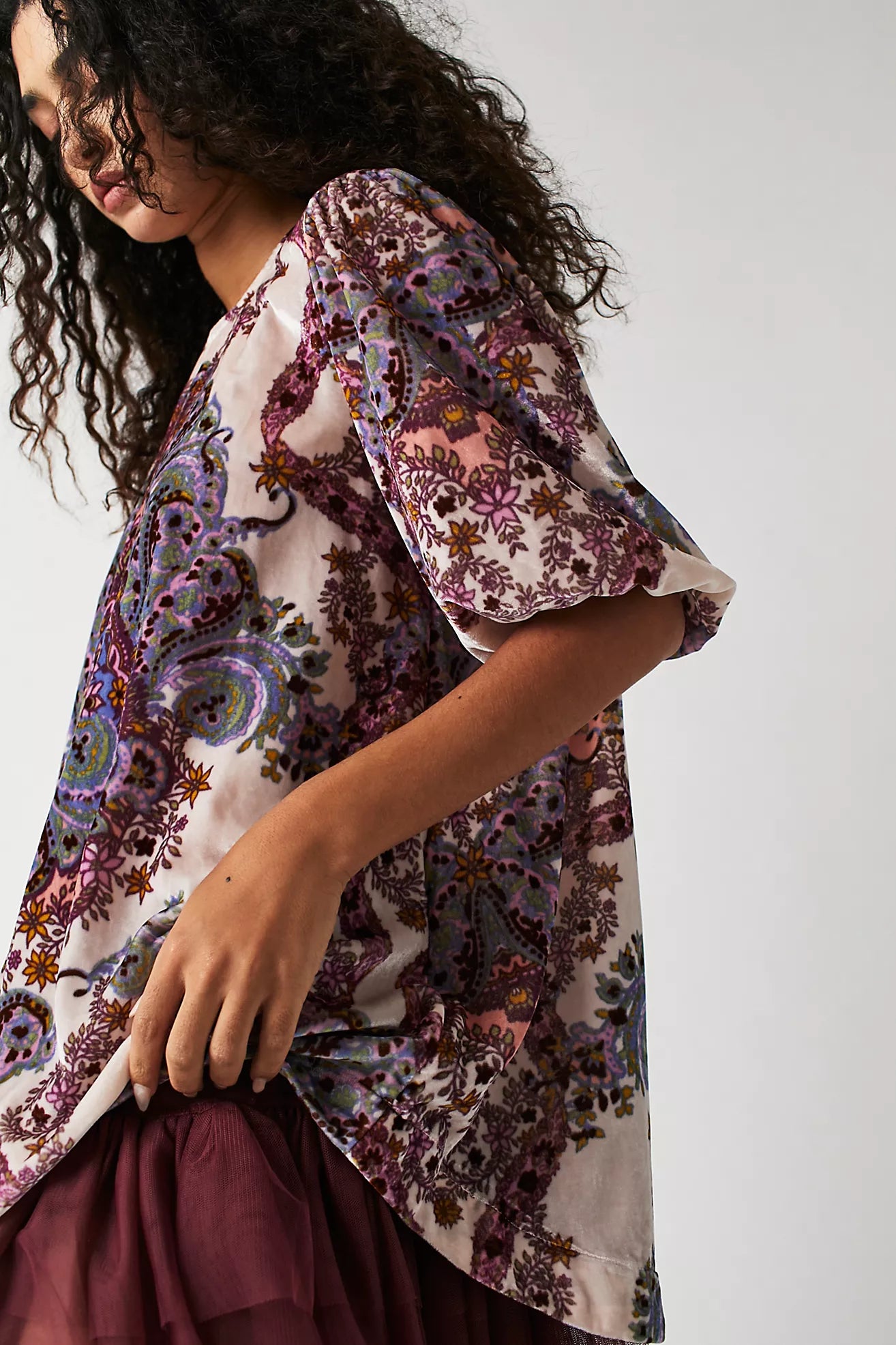 Maye Printed Velvet Tunic | Free People