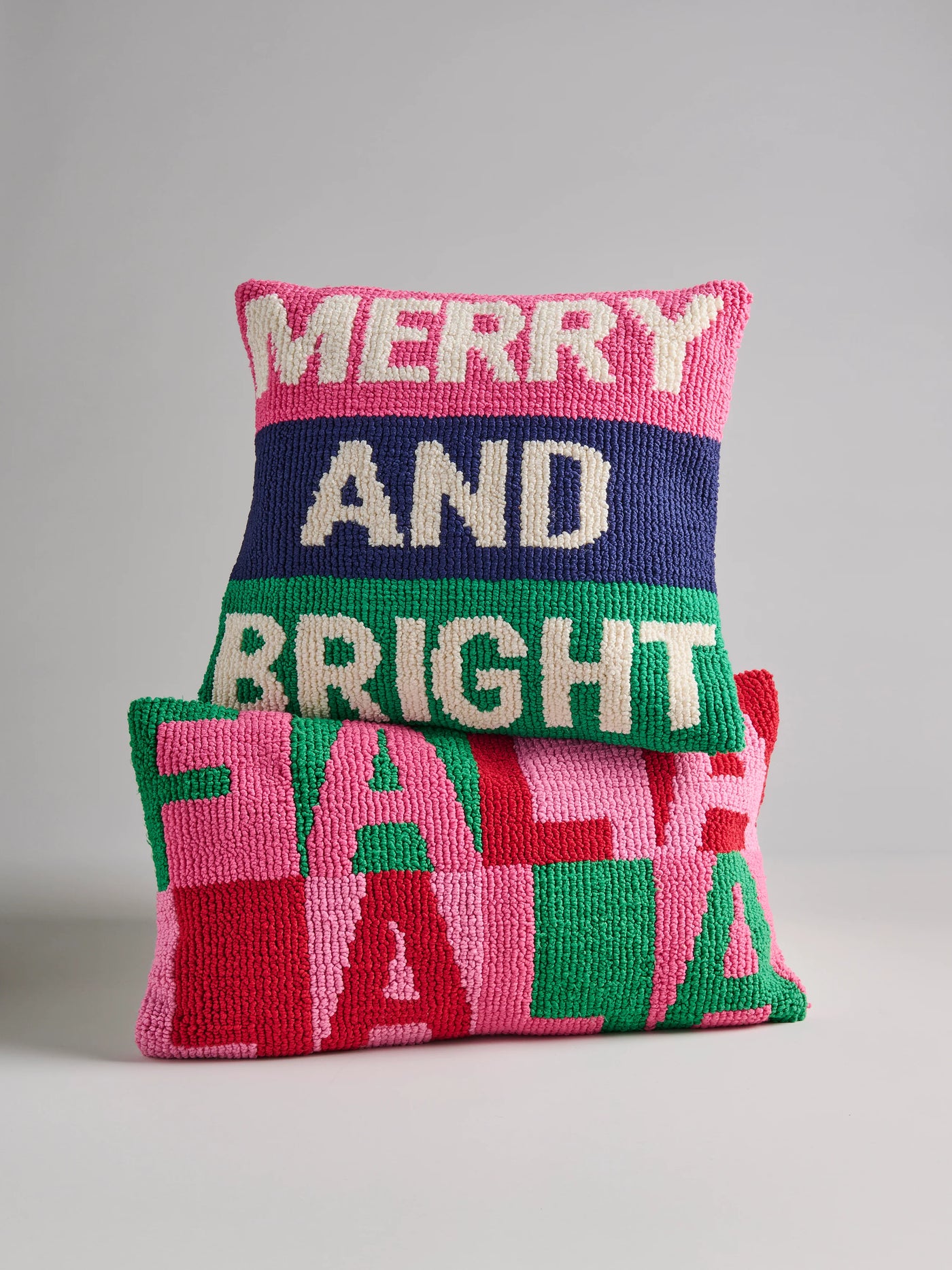 Merry and Bright Tufted Pillow
