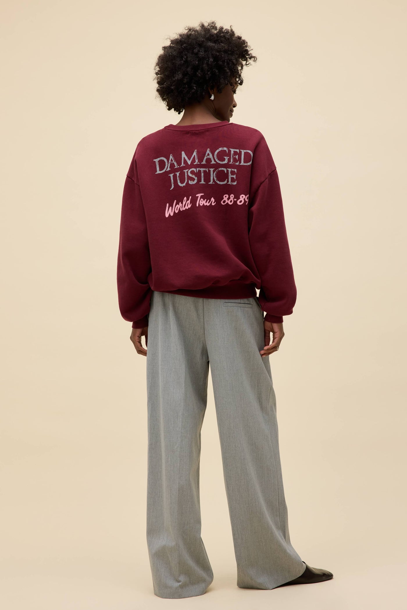 Metallica Justice For All Oversized Crew Sweatshirt | Daydreamer