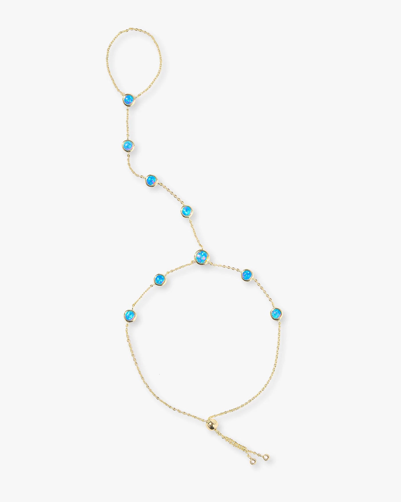 Mojave Blue Opal Hand Chain