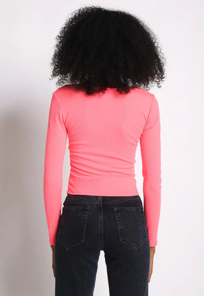V-Neck Long Sleeve Top