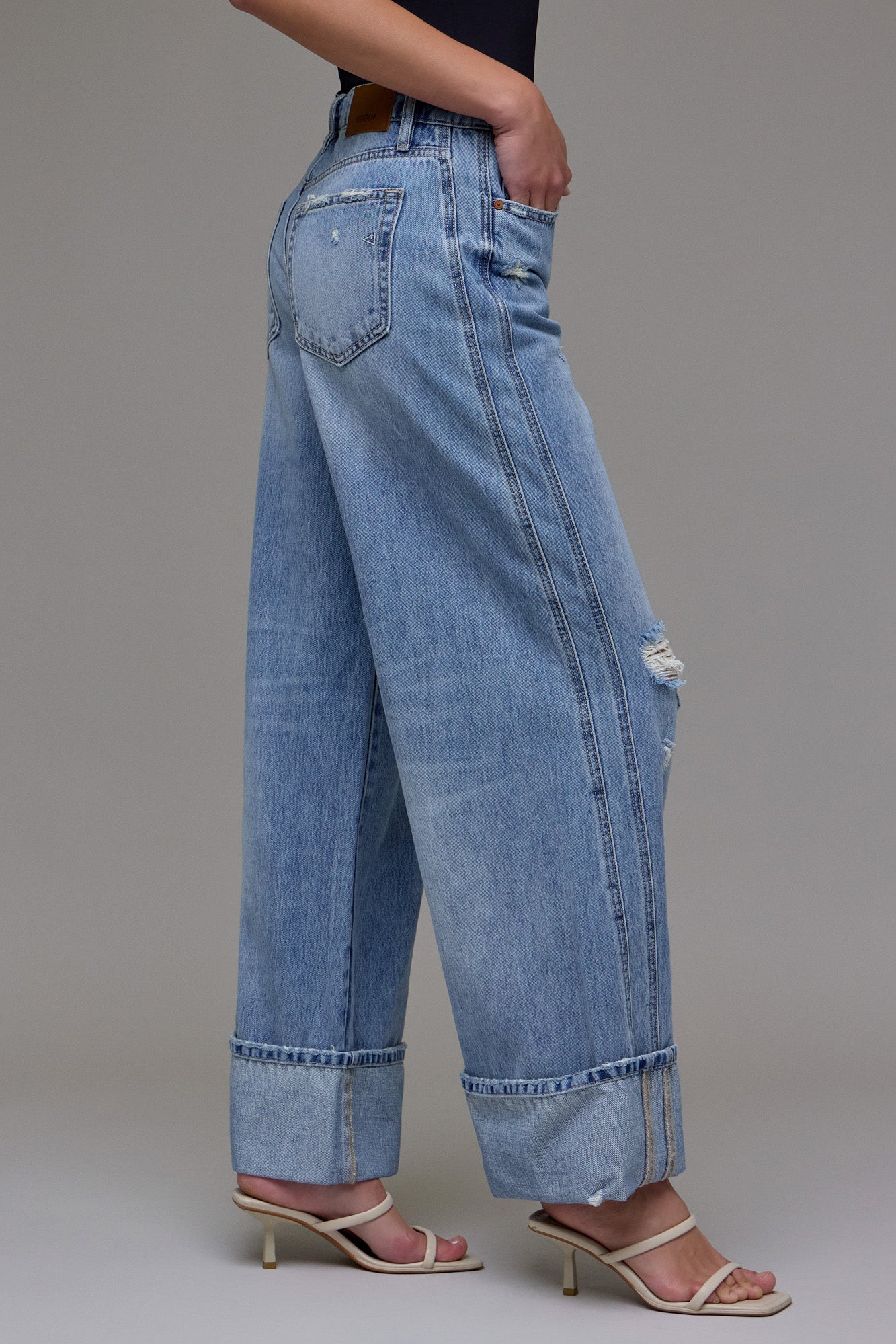 Nori High Rise Extra Wide Leg (Med-Light)