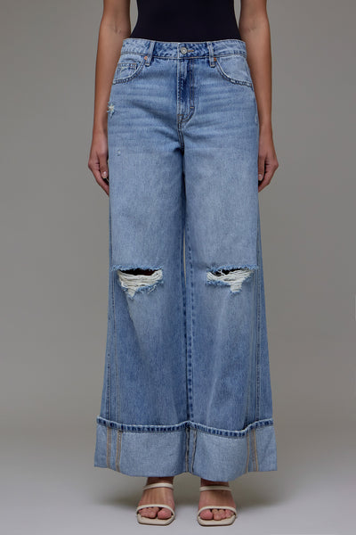 Nori High Rise Extra Wide Leg (Med-Light)