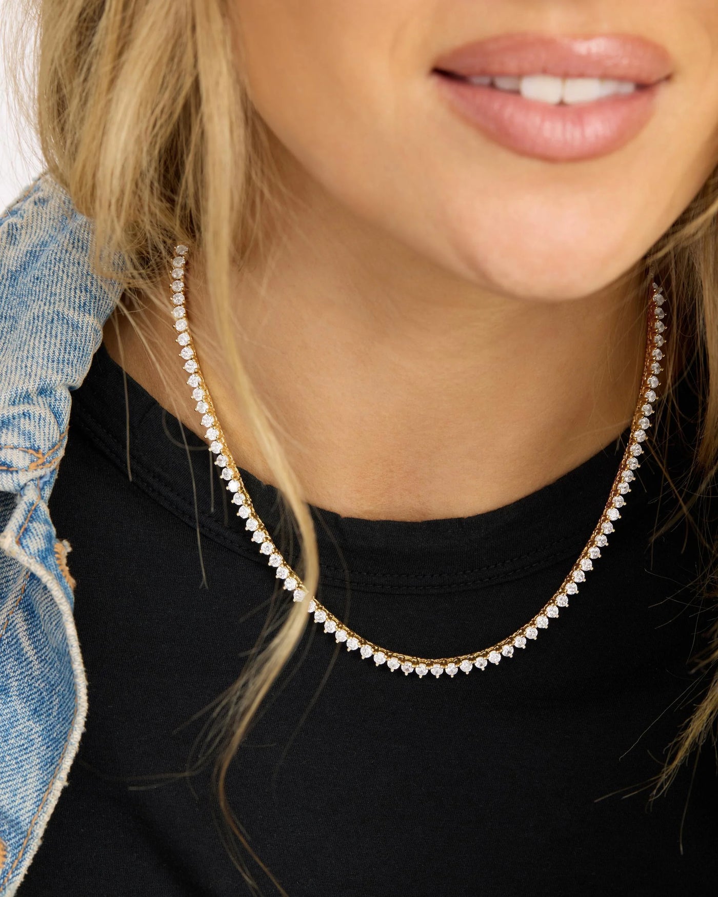 Not Your Basic Tennis Necklace 16"