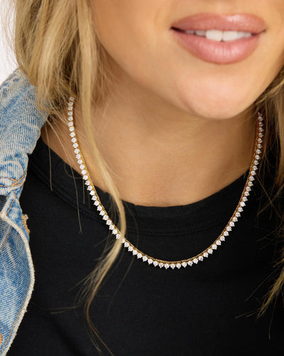 Not Your Basic Tennis Necklace 16"