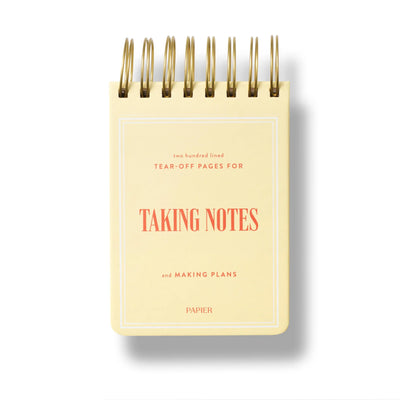 Taking Notes Spiral Notepad