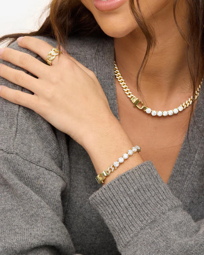 Pave Julian Loves Diamonds Bracelet | Melinda Maria