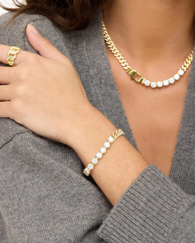 Pave Julian Loves Diamonds Bracelet | Melinda Maria