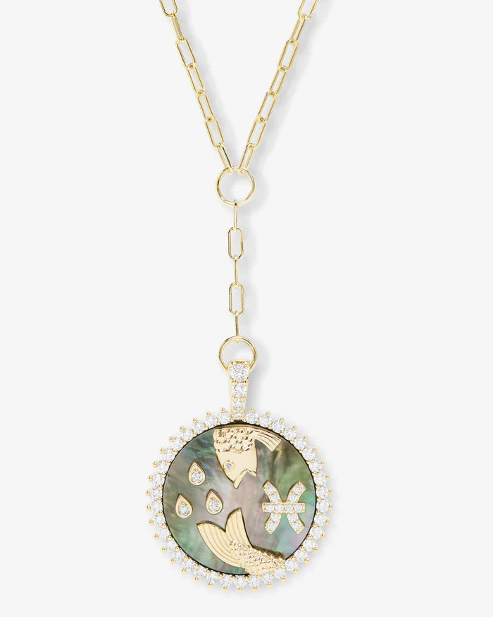 Zodiac Medallion Necklace | Melinda Maria