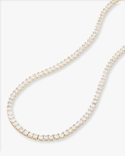 The Queen's Tennis Necklace 16" | Melinda Maria