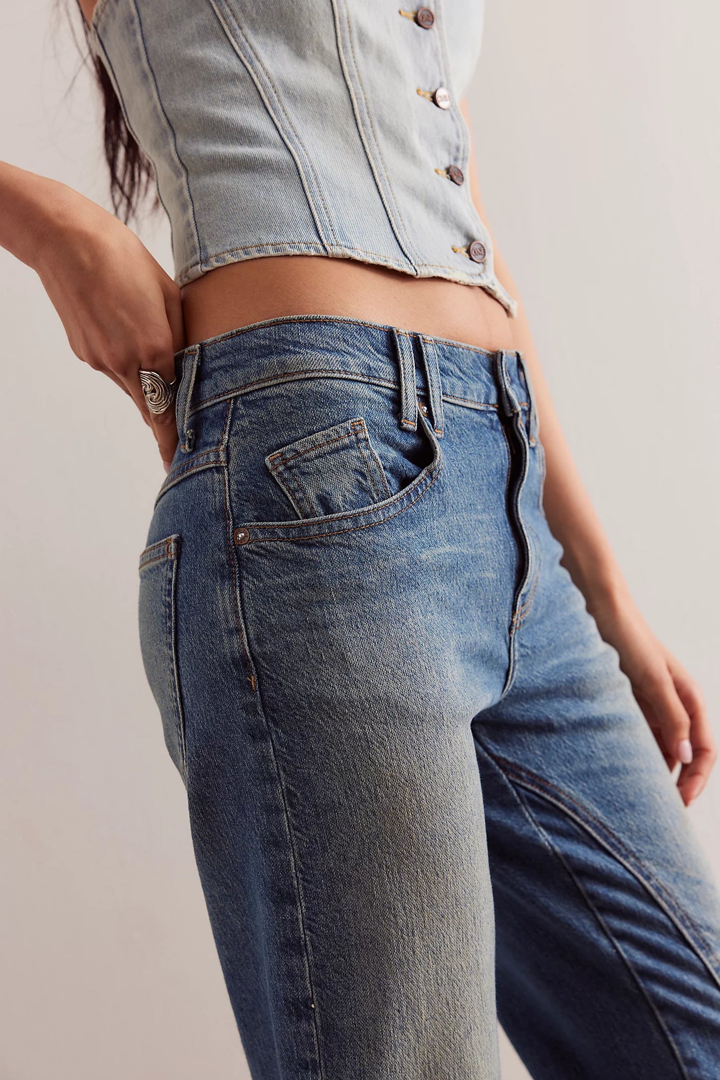 We The Free Risk Taker Mid-Rise Jeans
