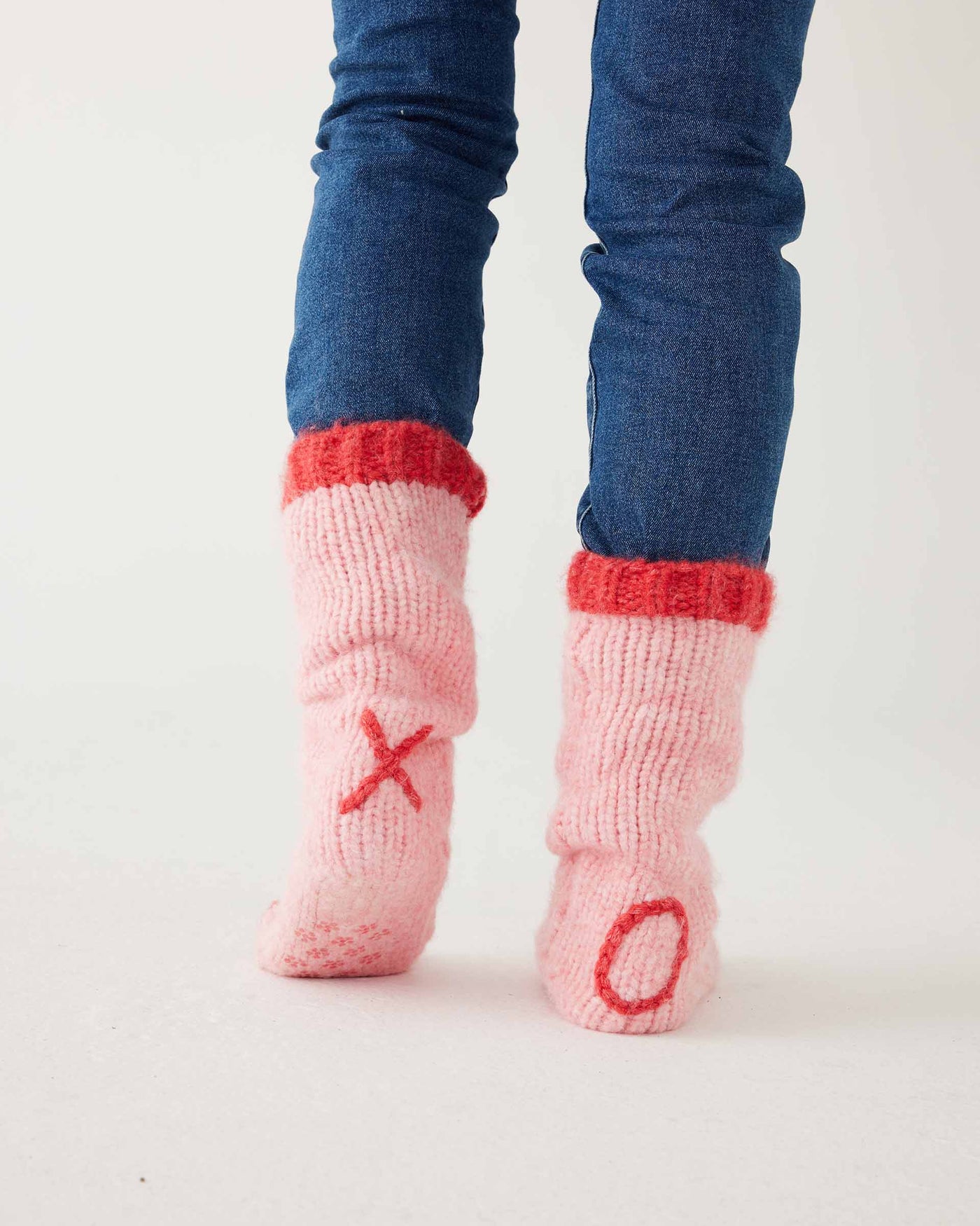 Sailor Love XO Slipper Socks - Blissful Pink I Mer-Sea