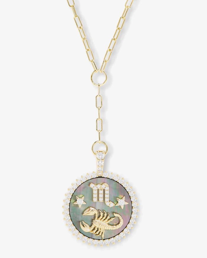 Zodiac Medallion Necklace | Melinda Maria