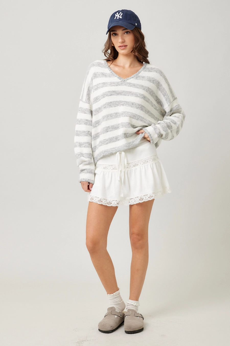 Striped Knit Sweater