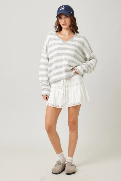 Striped Knit Sweater
