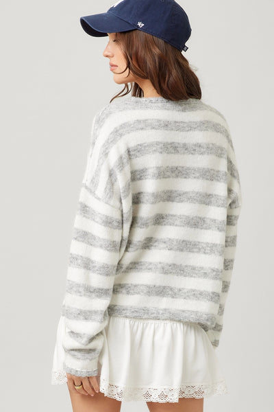 Striped Knit Sweater