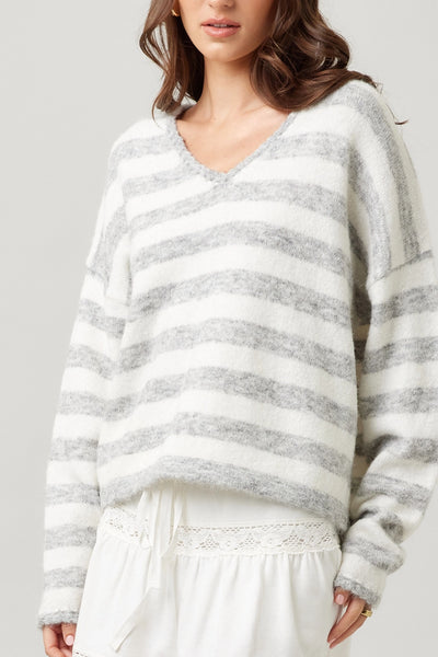 Striped Knit Sweater