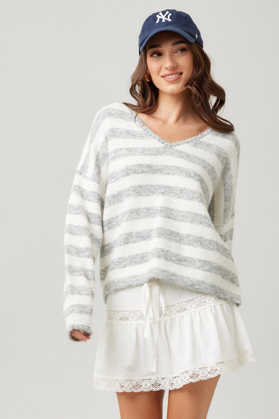 Striped Knit Sweater