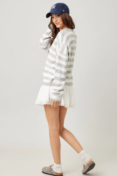 Striped Knit Sweater