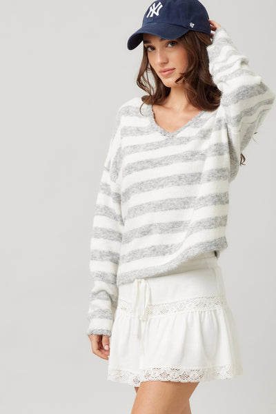 Striped Knit Sweater