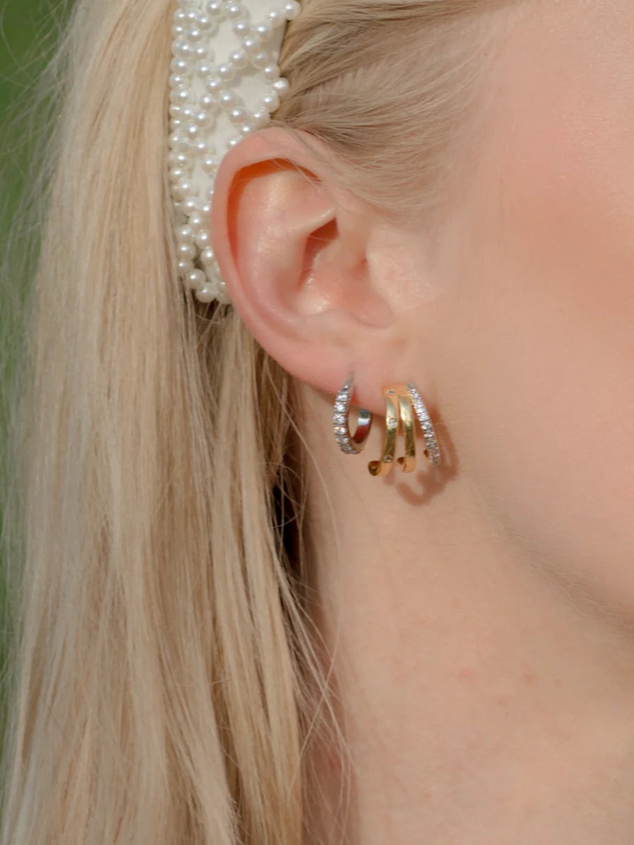 Teddy Triple Earring Large