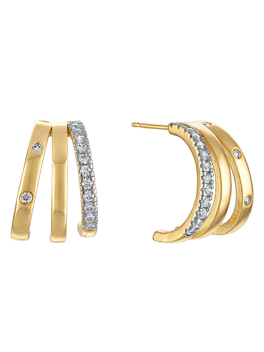 Teddy Triple Earring Large