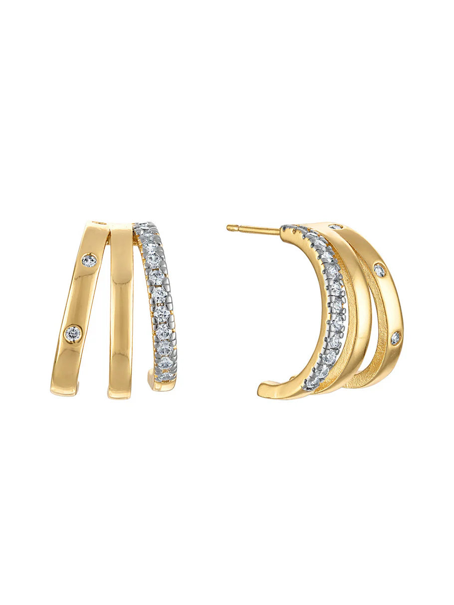 Teddy Triple Earring