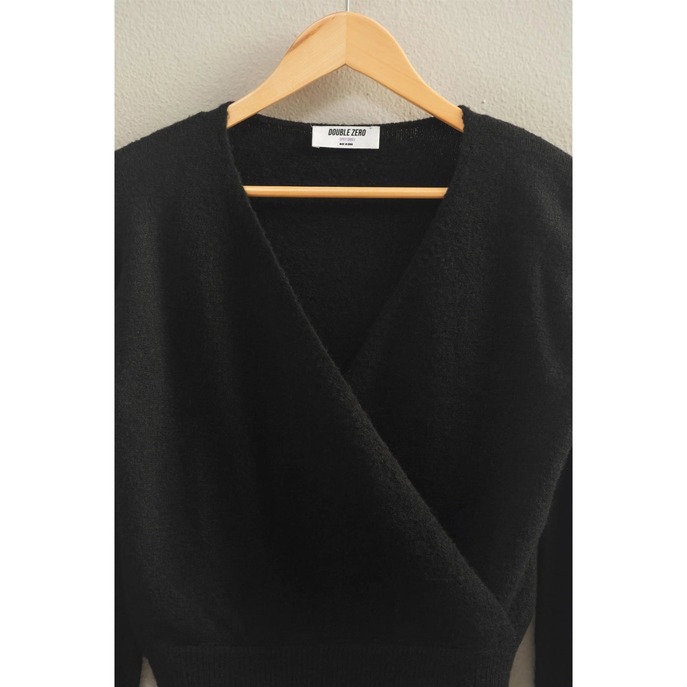 Surplice V Neck Sweater