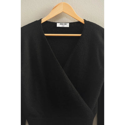 Surplice V Neck Sweater