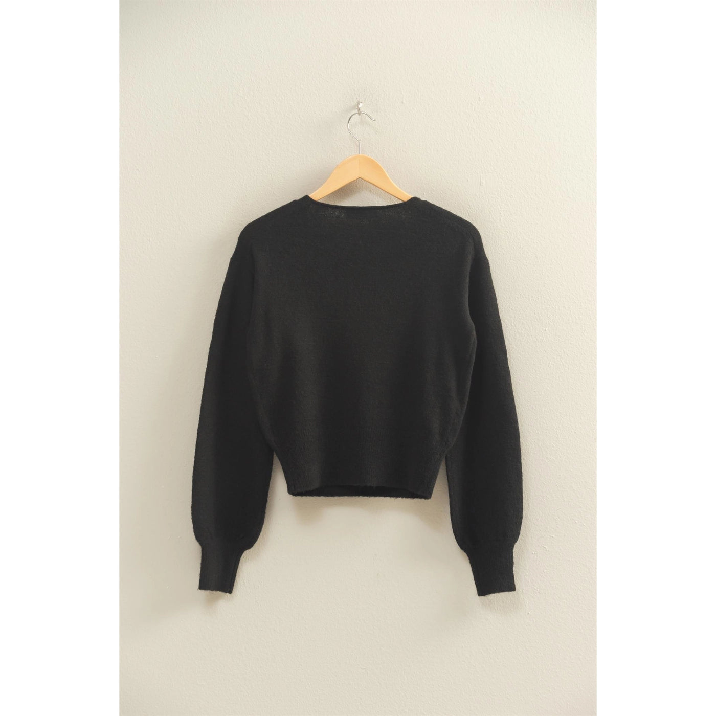 Surplice V Neck Sweater