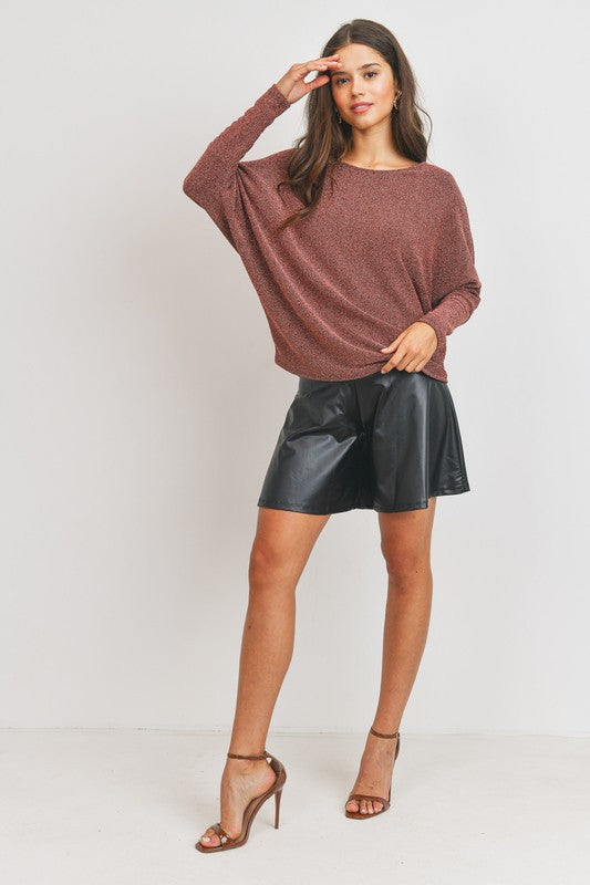 Faux Leather High Waist Shorts