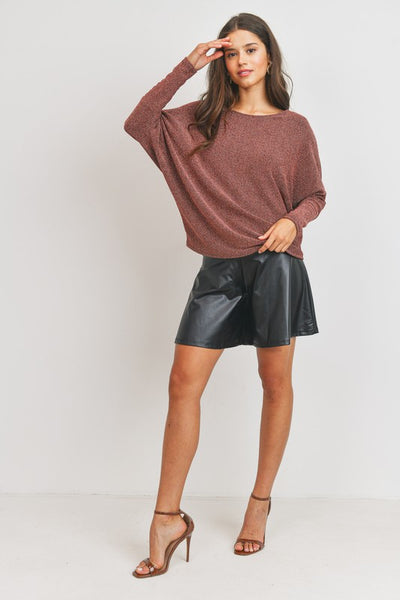 Faux Leather High Waist Shorts