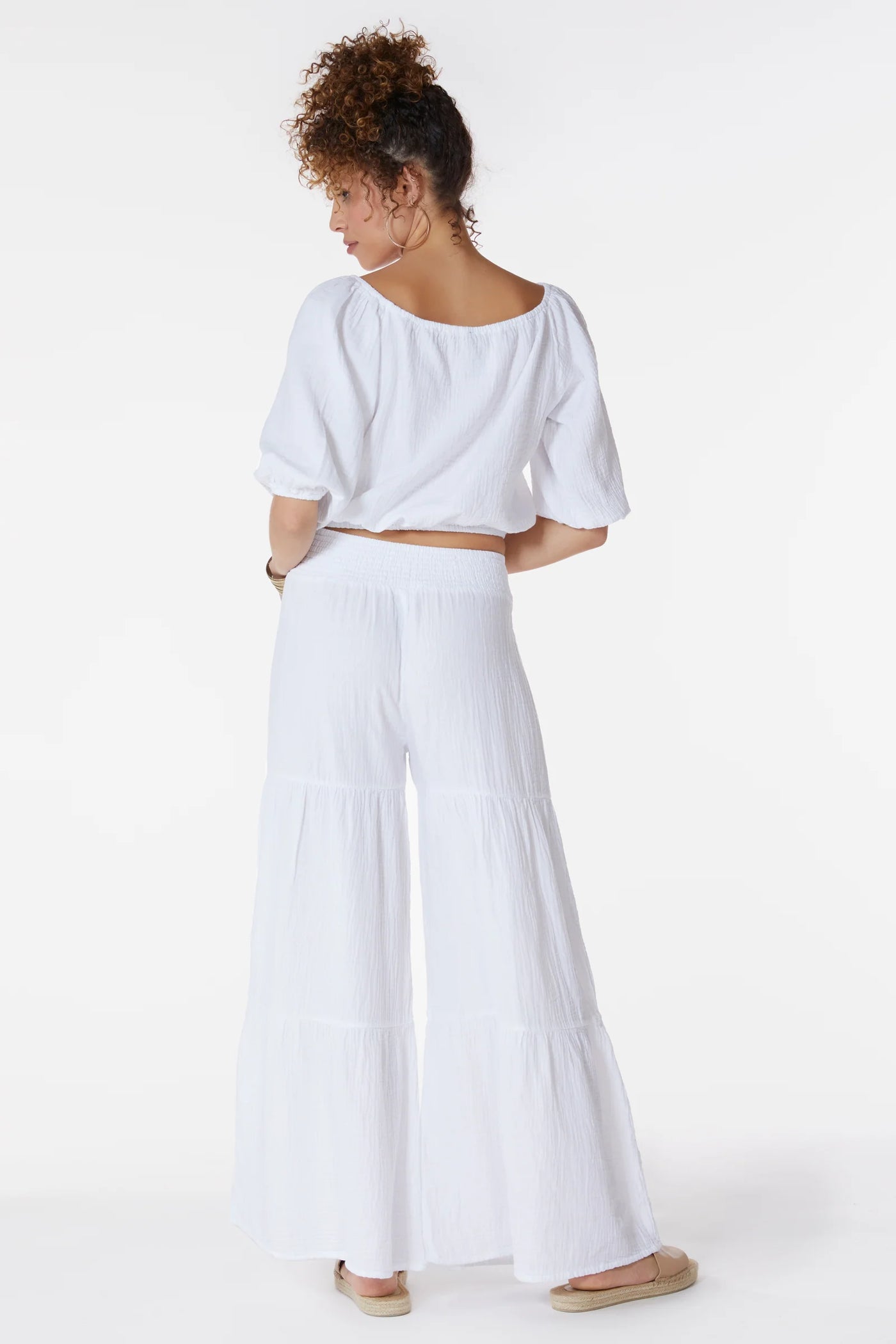 Tiered Wide Leg Pant by Bobi