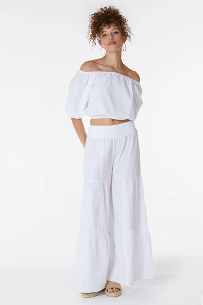 Tiered Wide Leg Pant by Bobi
