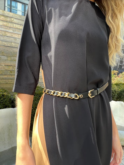 Vintage Chain & Leather Belt
