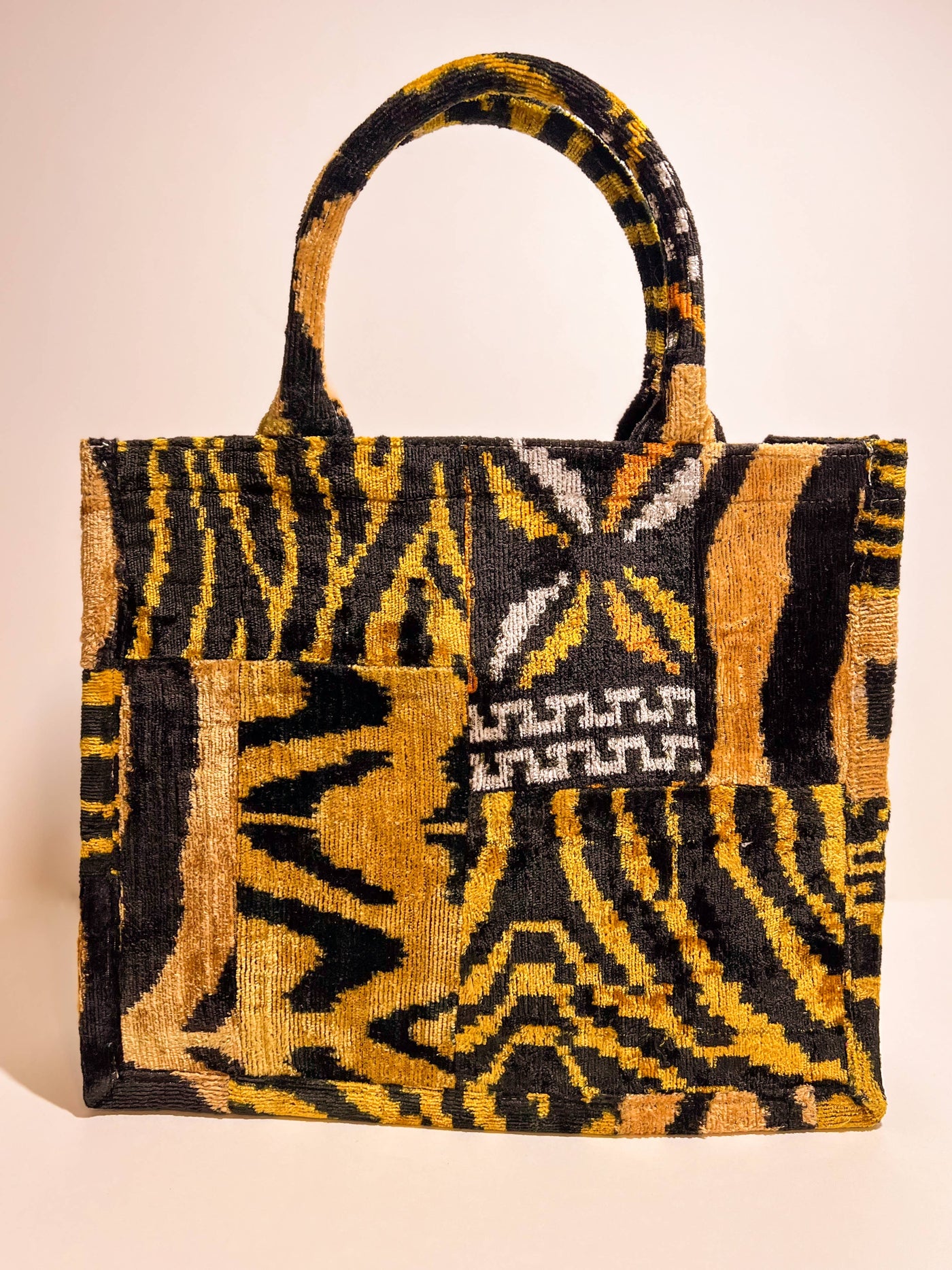 Large Tote Animal Print Patchwork II Wolf & Willa