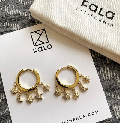 Charm Hoop Earrings | FALA