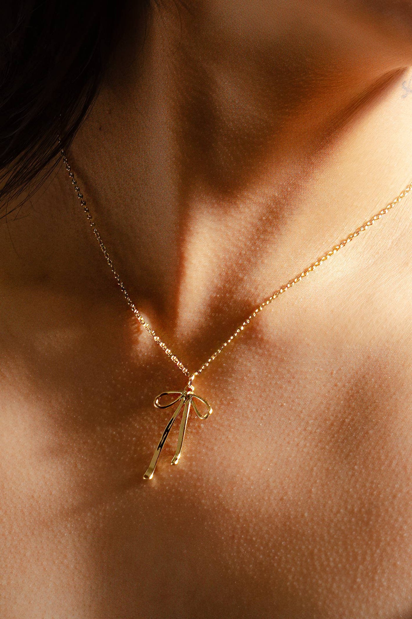 Bad to the Bow Necklace - 18K Gold Plated Necklace