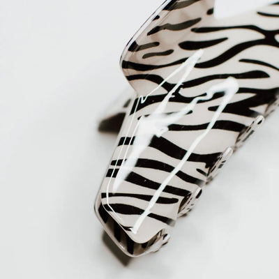 Zebra Hair Claw | Denim + Daisy