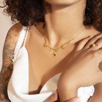 Heart Phases Charm Necklace