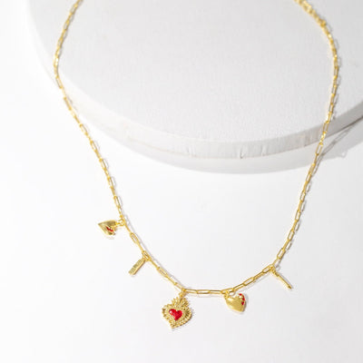Heart Phases Charm Necklace