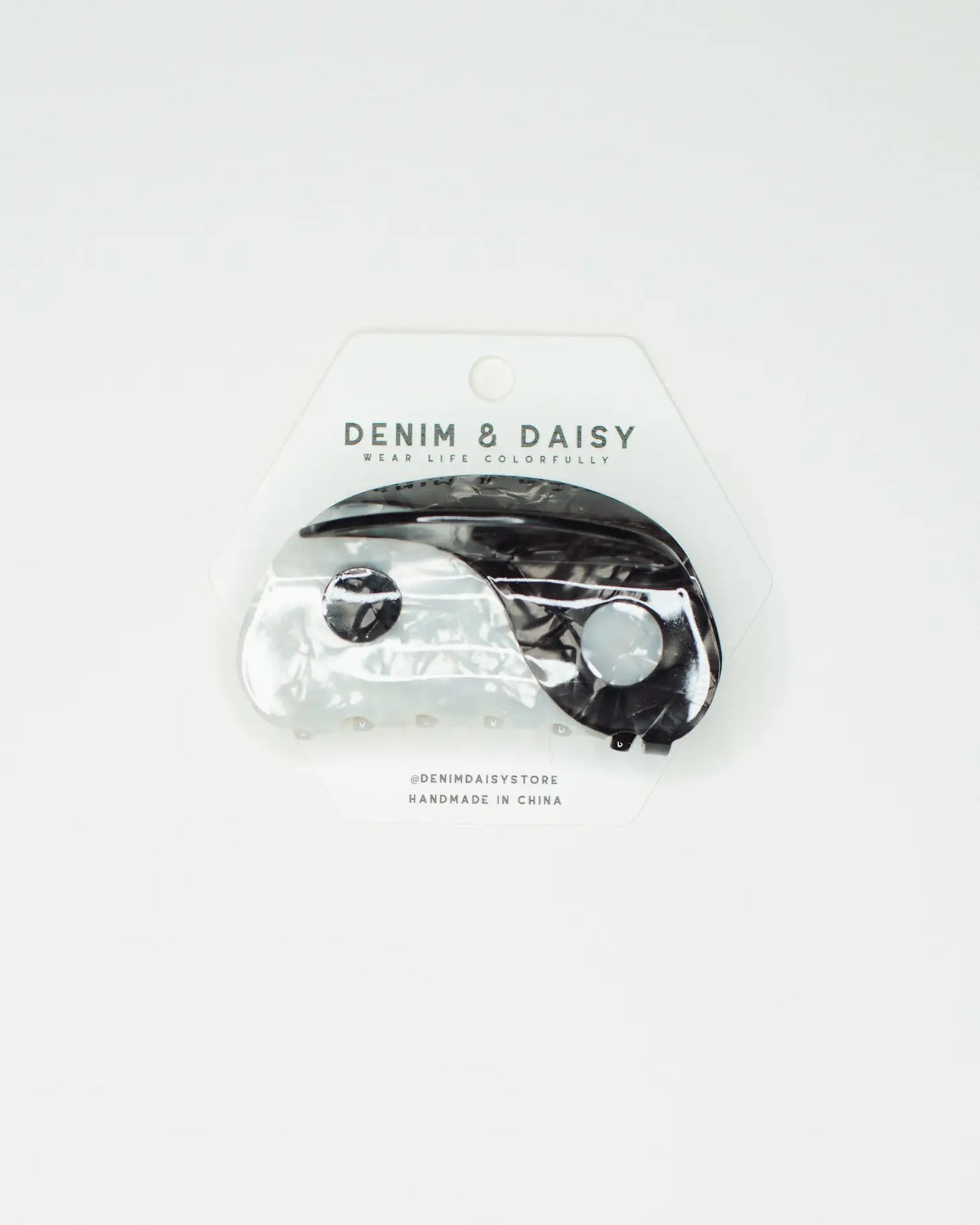 Yin Yang Hair Claw | Denim + Daisy