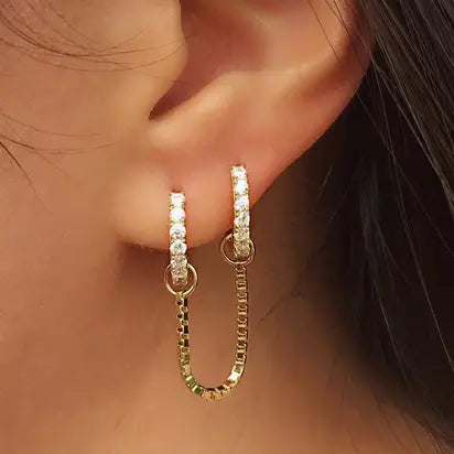 Hoop Chain Earrings | FALA
