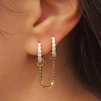 Hoop Chain Earrings | FALA