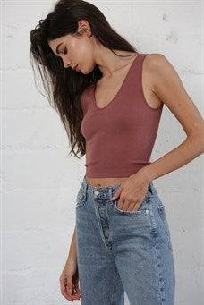 Reversible Cropped Tank